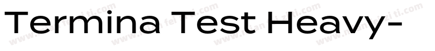 Termina Test Heavy字体转换